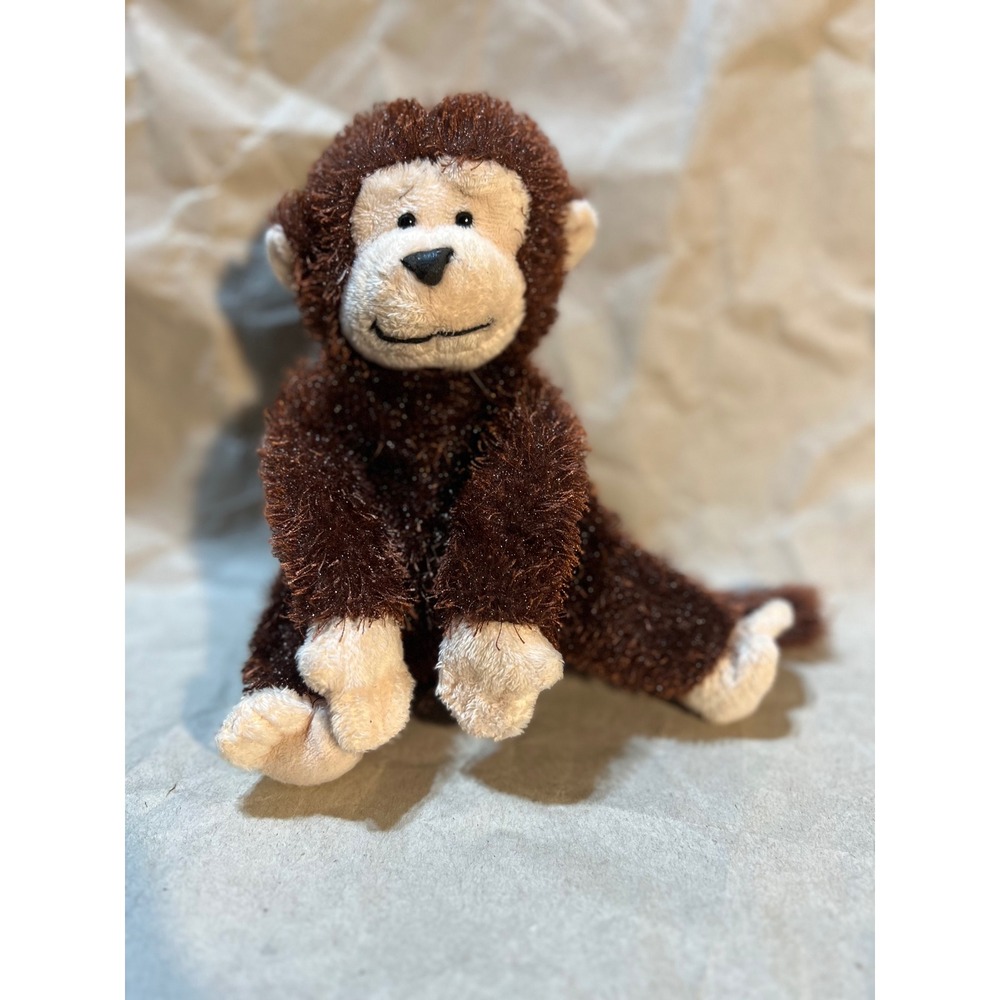 Ganz 8in Webkinz Chimpanzee Plush Brown Monkey Stuffed Animal HS006